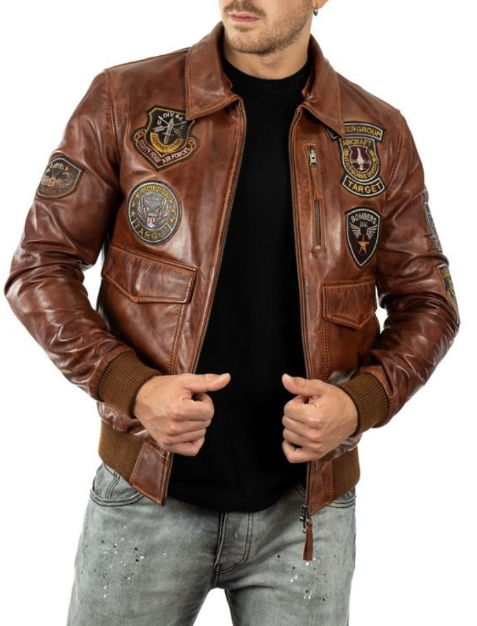 Giubbotto da uomo in vera pelle