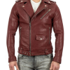 chiodo frog uomo vera pelle bordeaux