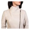 giacca donna in vera pelle beige