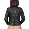 giubbino da donna in vera pelle nero