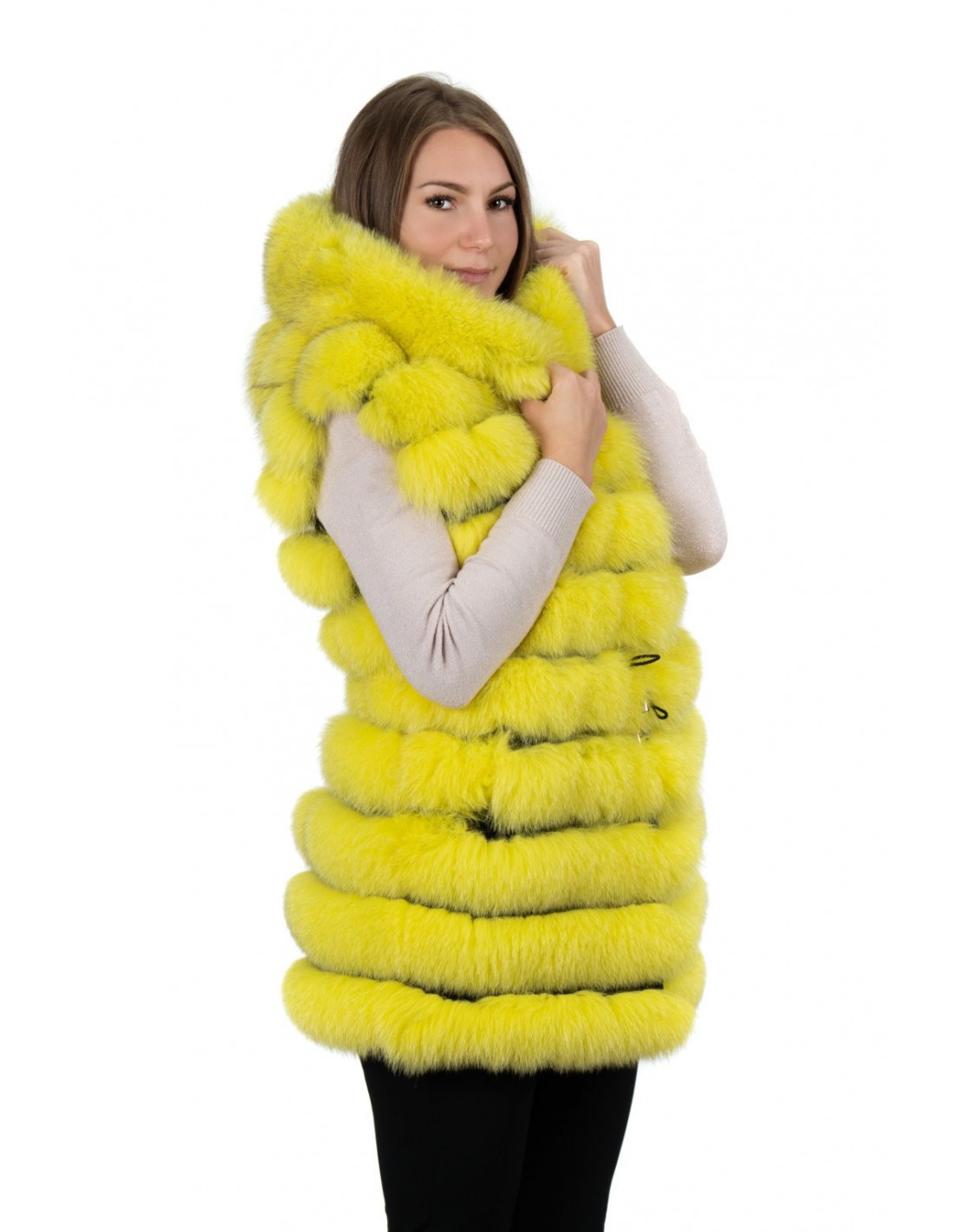 Gilet Pelliccia Bambina - Giubbino Smanicato Neonata - Vestito Caldo Per Bambino 1-10 Anni - Foto 9